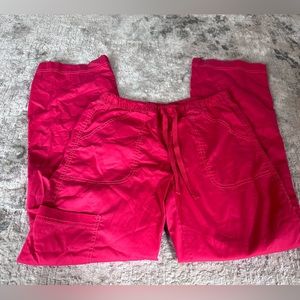 Adar Red Scrub Pants